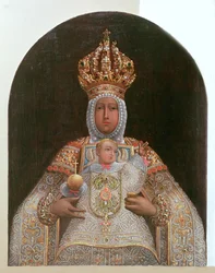 Madonna und Kind, Schule von Cusco